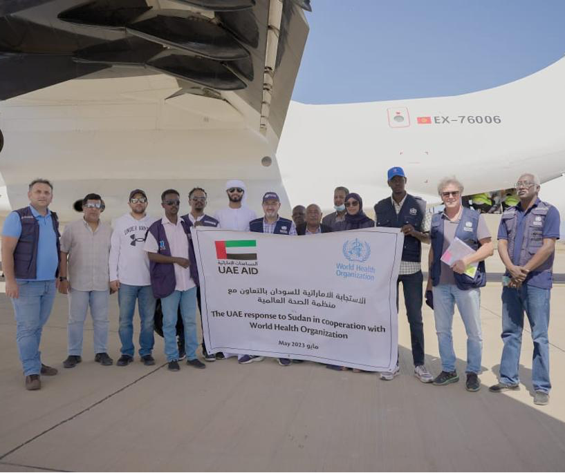 UAE and WHO deliver air lift of critical medical supplies to Sudan