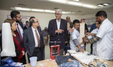 During his visit to Palestine, Indian official, health minister inaugurate the Artificial Limb Fitment Camp