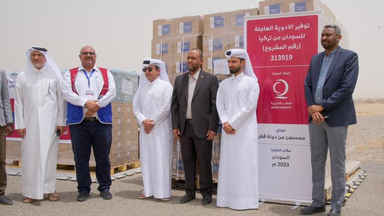 قطر الخيرية تُرسل شحنة مساعدات طبية جديدة للسودان