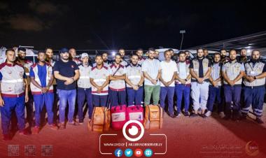 The Emergency Medicine and Support Centre sends medical convoy to storm-affected areas east of Libya