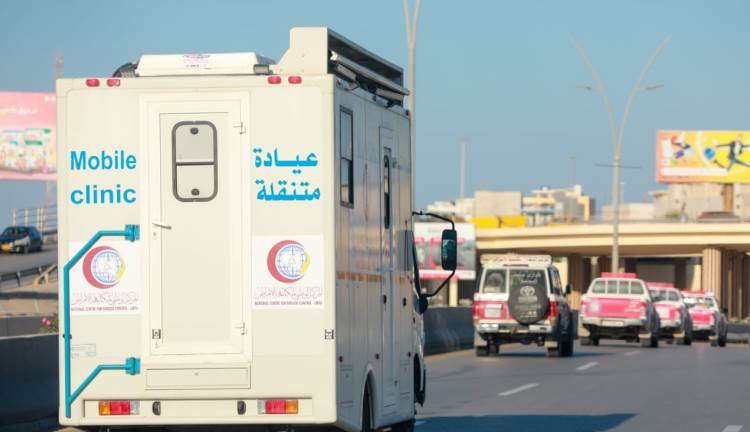 انطلاق القافلة الطبية التابعة للمركز الوطني لمكافحة الأمراض الى المنطقة الشرقية - ليبيا