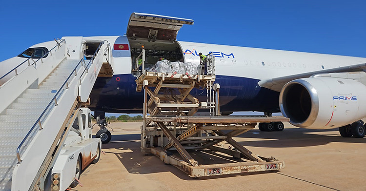 WHO health supplies arrive in Libya as part of intensified response to devastating floods