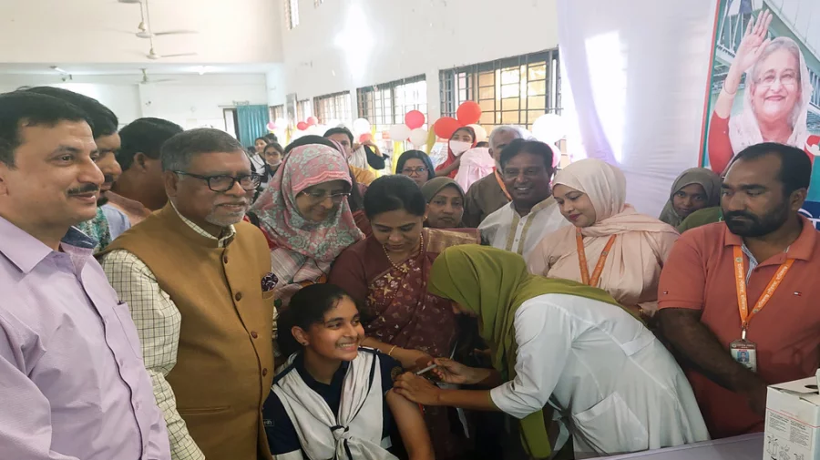 Health Minister: Over 12.5m schoolgirls to get HPV vaccines across Bangladesh