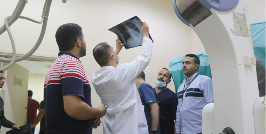 New medical personnel at Jordan's field hospital in northern Gaza begin receiving patients