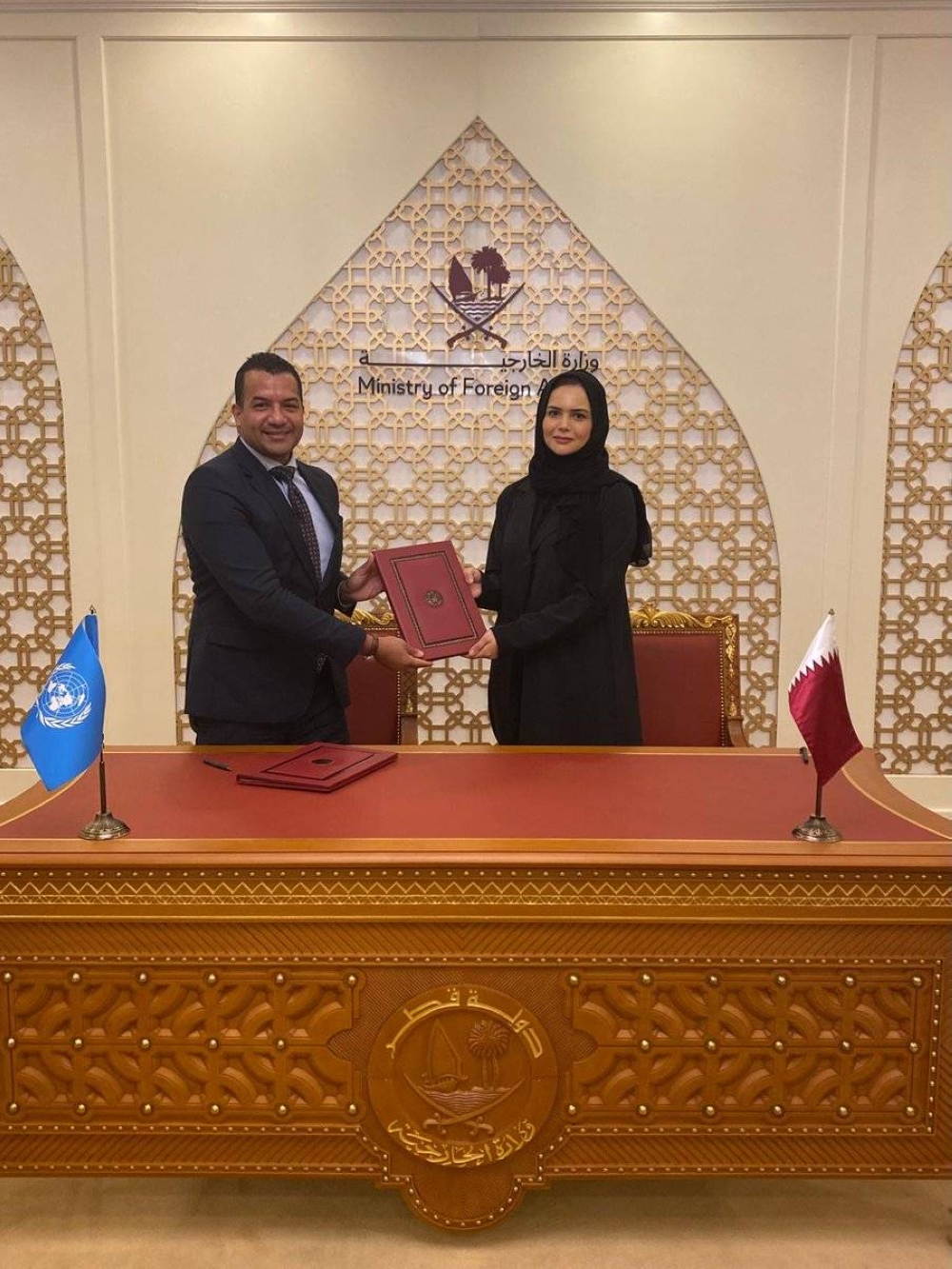 Qatar, UN sign pact on establishing UN Office for Coordination of Humanitarian Affairs