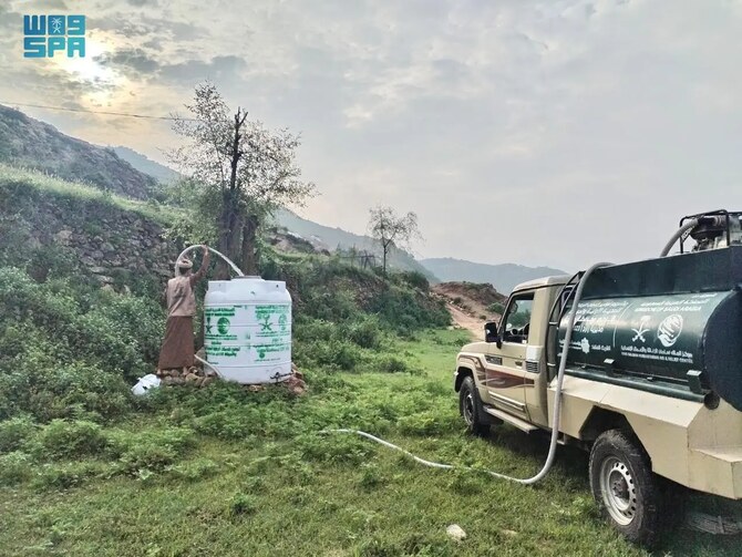 KSrelief continues water supply, healthcare project in Yemen