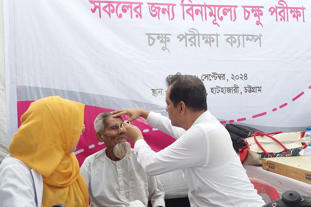 12.1 million received free eye care, 2.46 million affordable glasses distributed