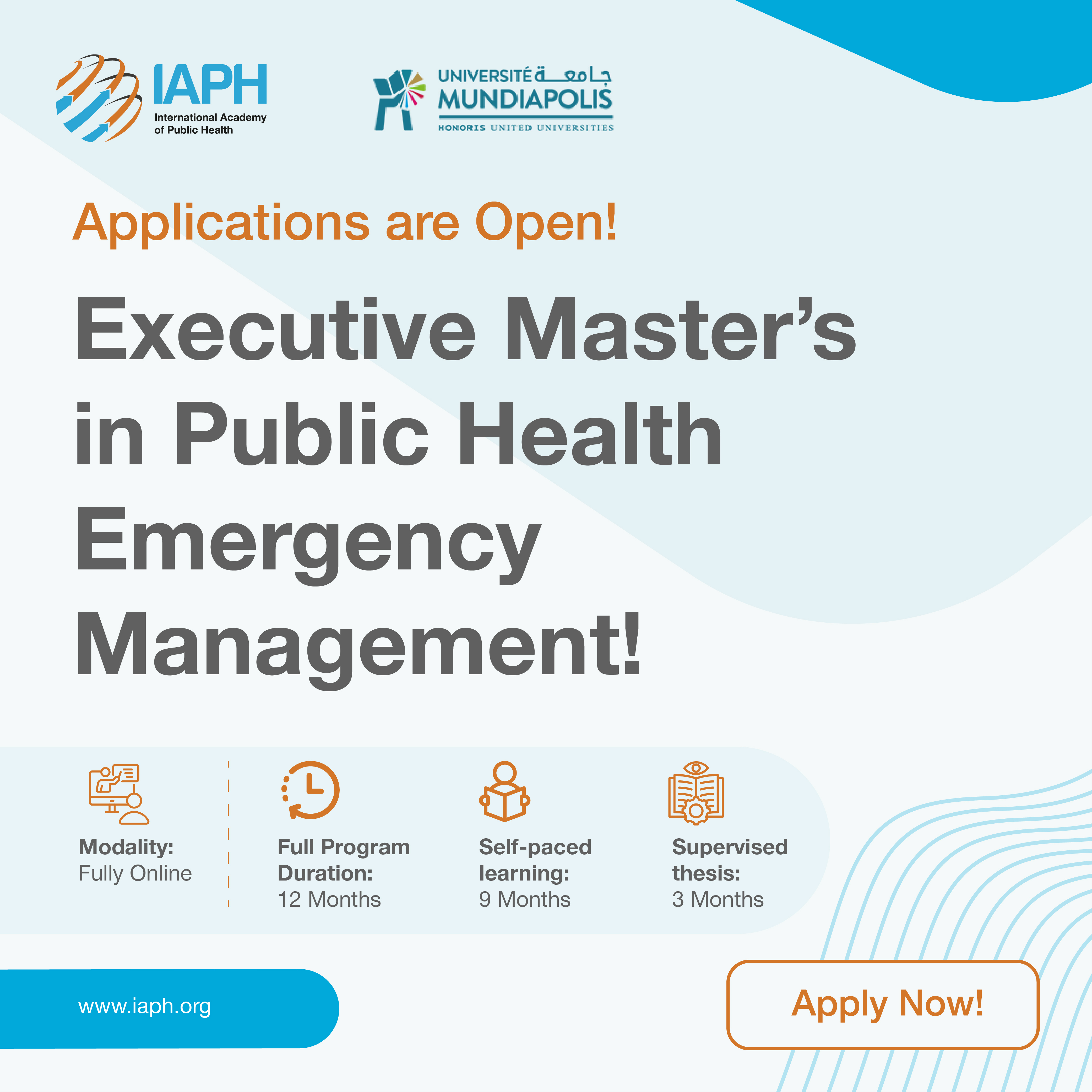 Executive Master Program in Public Health Emergency Management