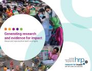 Generating research and evidence for impact: sexual and reproductive health and rights