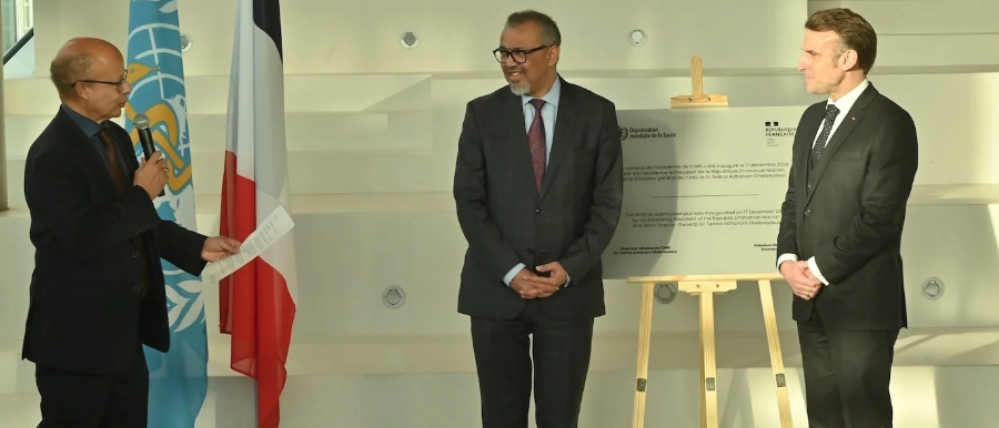 President Macron, WHO Director-General, and global health leaders inaugurate WHO Academy in Lyon