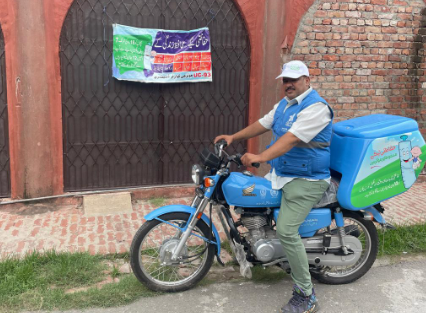 WHO and Gavi support Pakistan's vaccinators with 800 motorbikes to access hard-to-reach areas in 65 priority districts