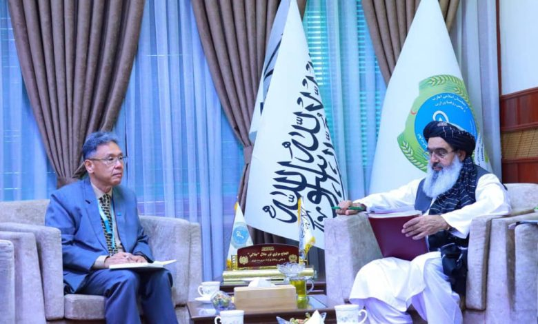 لقاء وزير الصحة العامة الأفغاني مع رئيس منظمة الصحة العالمية في أفغانستان