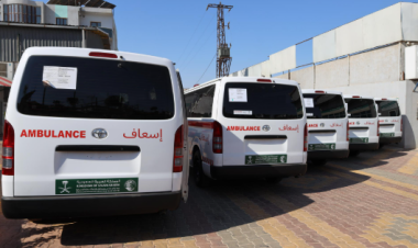 KSrelief and WHO deliver five ambulances to strengthen Syria’s referral system