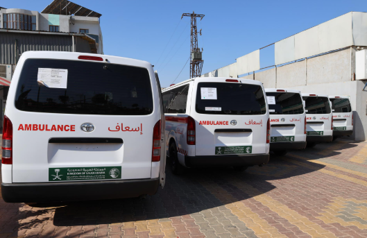 KSrelief and WHO deliver five ambulances to strengthen Syria’s referral system