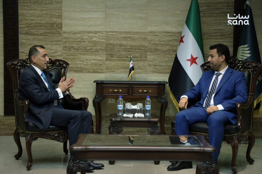 Syrian Health Minister, Jordanian Ambassador Discuss Joint Cooperation in Healthcare
