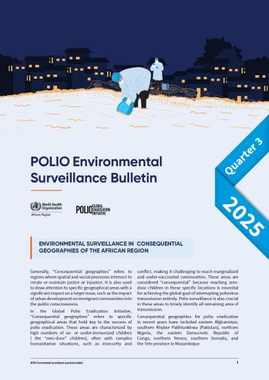 Polio Environmental Surveillance Bulletin (Q3)