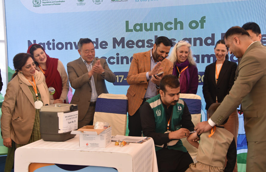 Pakistan launches nationwide measles-rubella vaccination campaign to protect 34 million children