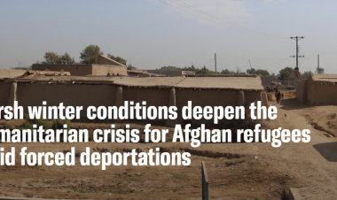 Harsh winter conditions deepen the humanitarian crisis for Afghan refugees amid forced deportations