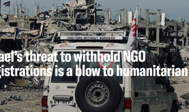 Israel’s threat to withhold NGO registrations is a blow to humanitarian aid