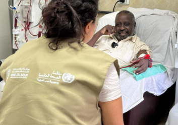 Joint project between WHO Egypt and KSrelief delivers 11 000 renal dialysis sessions for Sudanese patients in Egypt in 2025