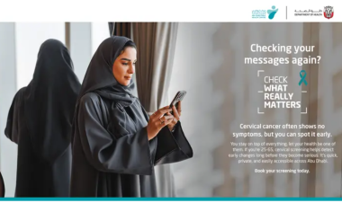 Abu Dhabi Public Health Centre urges women to prioritise cervical cancer screening through “Check What Really Matters” campaign