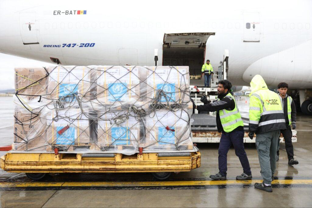 WHO delivers 78.5MT of lifesaving medical supplies to Afghanistan