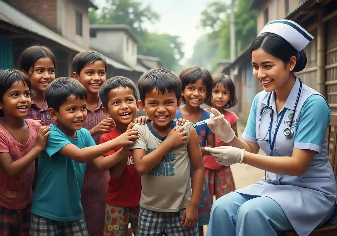 بنغلاديش تطلق حملة تطعيم طارئة وسط تفشي الحصبة المقلق