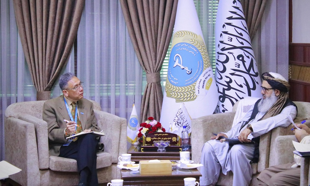 Public Health Minister, WHO envoy discuss healthcare services in Afghanistan