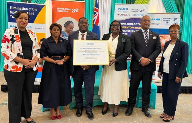 UNAIDS congratulates the Turks and Caicos Islands for eliminating both mother-to-child transmission of HIV and hepatitis B