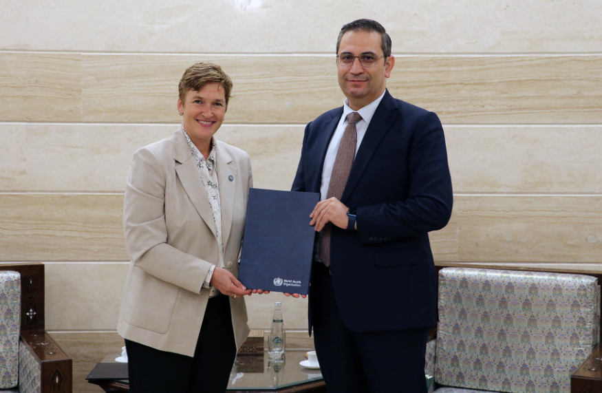 Dr Caroline Clarinval presents credentials as WHO Representative to Syria