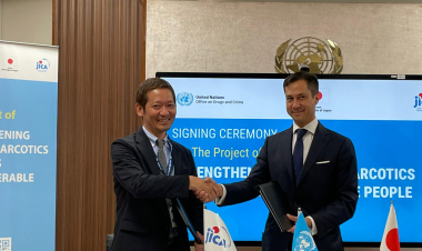 Signing of Grant Agreement for Afghanistan: Contributing to improving livelihoods and reducing the health risks associated with illicit drugs, in cooperation with UNODC